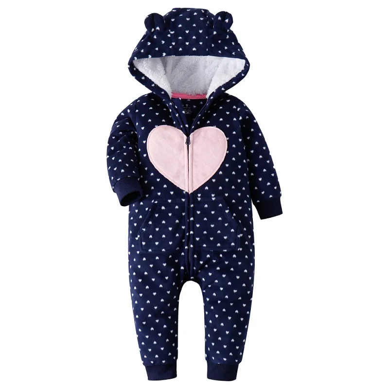 Новинка 2022 осенне-зимний теплый флисовый комбинезон с капюшоном и длинным