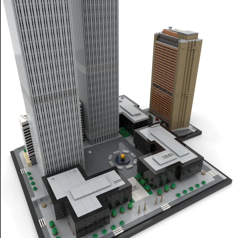 Детали для строительства комплексный центр торговли в мире модель масштабе 1:800