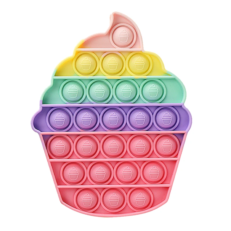

Funny Fidget Toy Ice Cream Shape Game Toys for Children Boys and Girls Adult Anti-stress Reliver Toys Push Mini Learning Toys