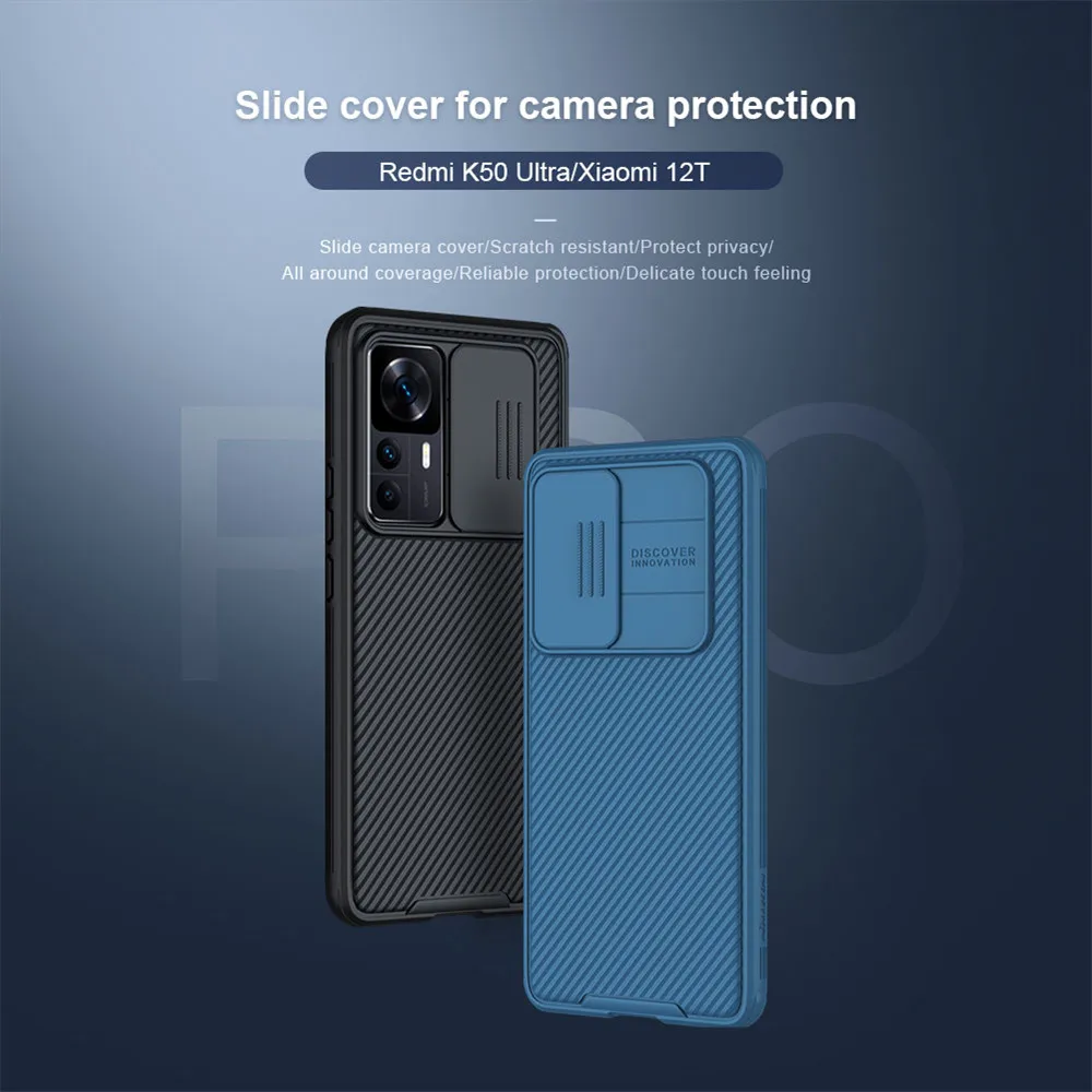 

NILLKIN CamShield Pro Case For Xiaomi Mi 12T /Redmi K50 Ultra Camera Protection Sliding Cover Back Shell