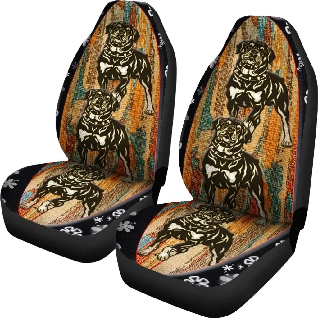 

Rottweiler Dog Vintage Art Design Printed Car Seat Covers