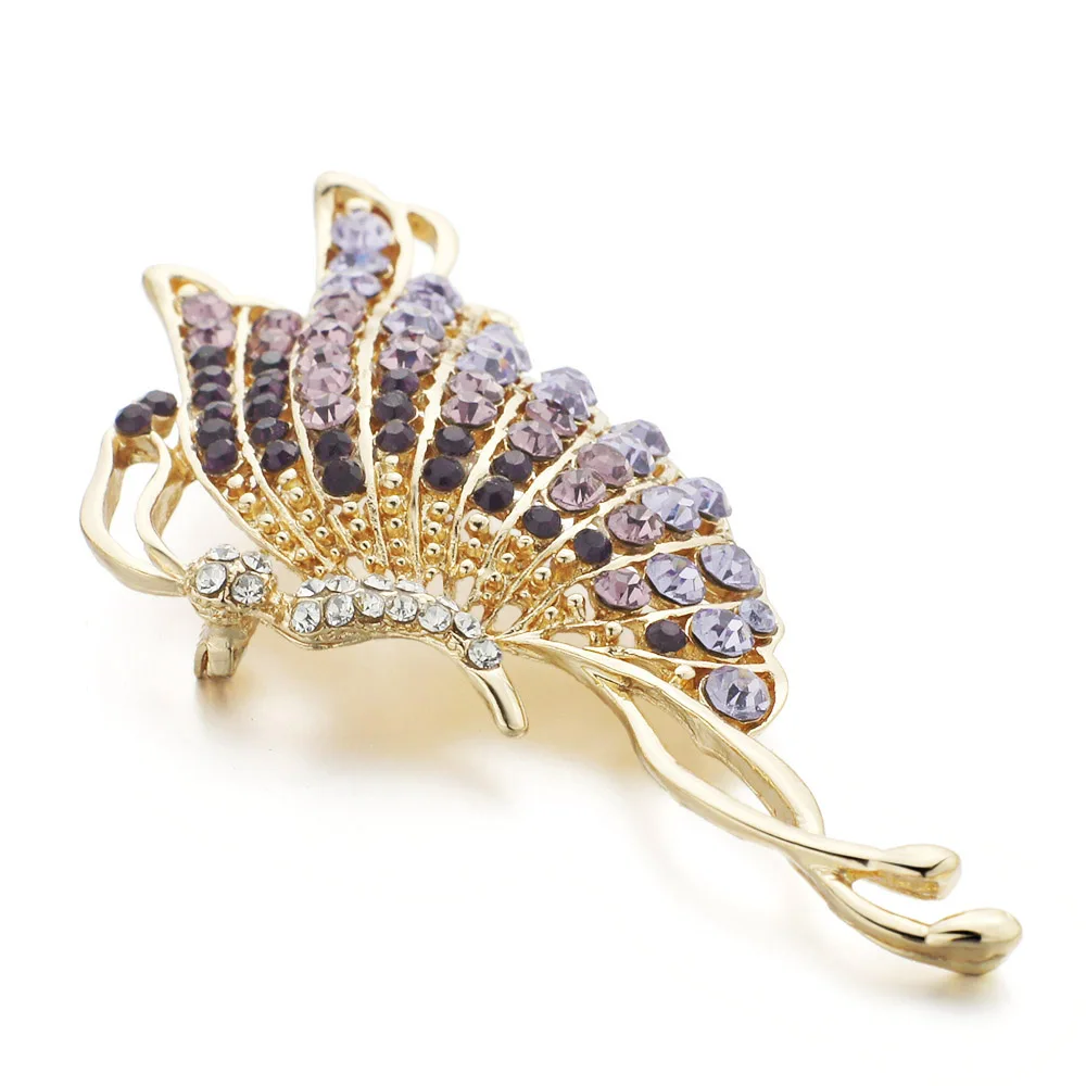 Dalaful элегантные изысканные броши в форме бабочки для шарфа пряжки платье булавка