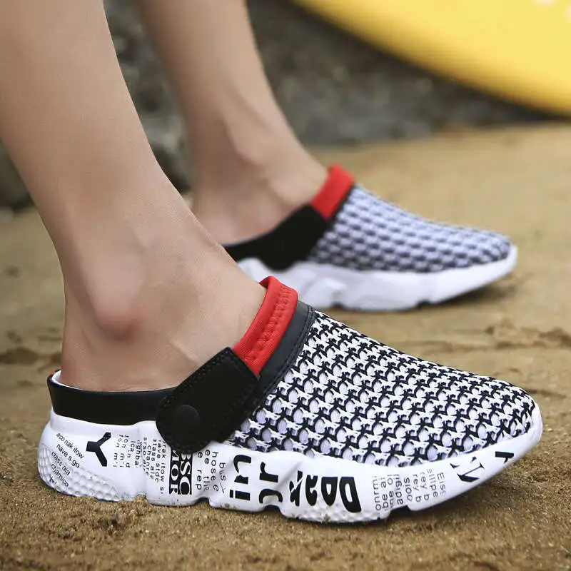 

Men's Slippers Athlete Shoes Man Sole Men's Beach Sneakers White Trainers Men's Leather Sandals Summer 2021 Joging Tennis Gold