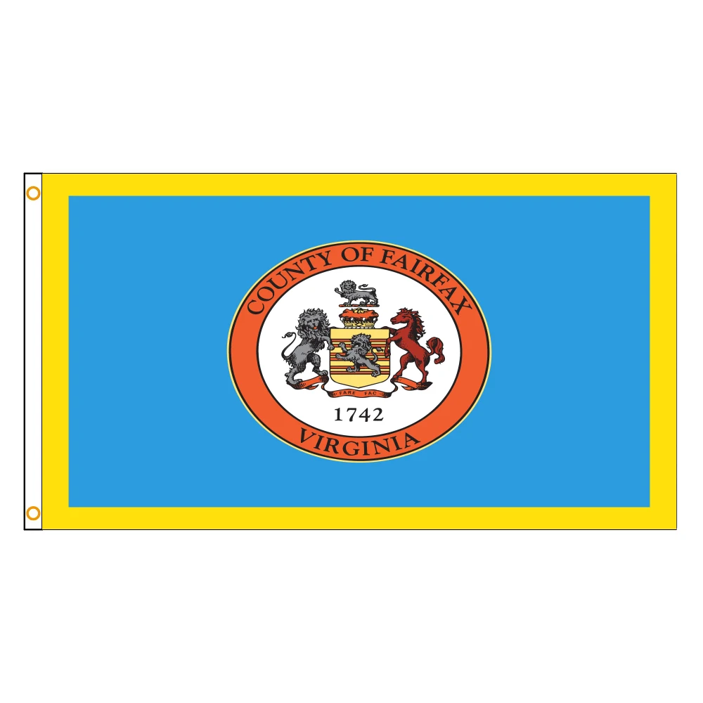 

3jflag, 3x5фрейс, 90x150 см, американский флаг США, Fairfax County Virginia