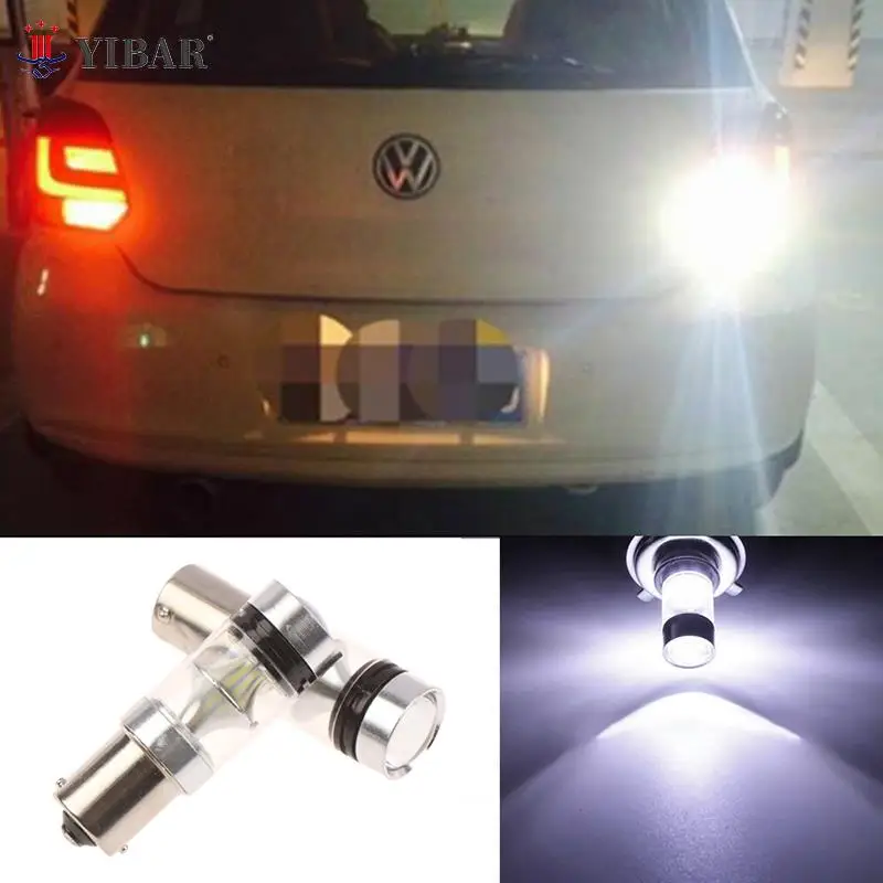 

White P21W BA15s 1156 LED Canbus Backup Reversing Light Reverse Lamp