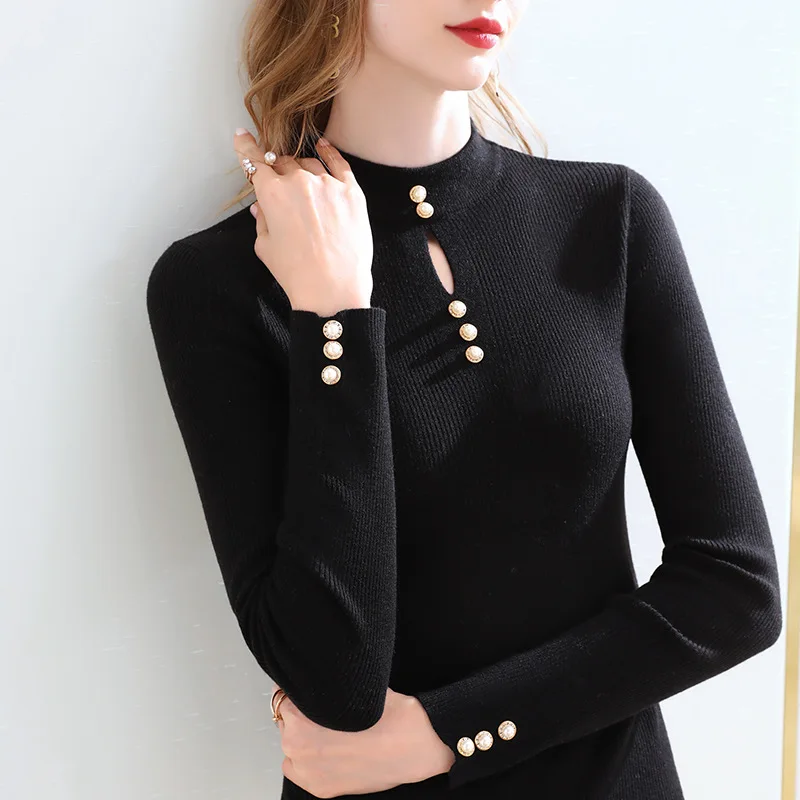 

Women Sweaters Long Sleeve Twist Knitted Women's Pullovers Female one
