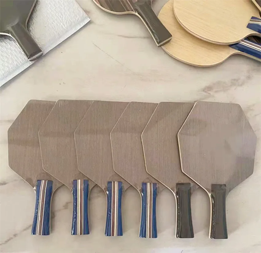 New Arrival Cybershape Engineered Tech Wood Table Tennis Blade Offensive Curve Hexagonal Ping Pong Racket |