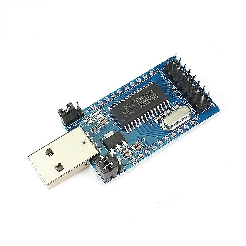 

CH341A Programmer USB to UART IIC SPI I2C Convertor Parallel Port Converter Onboard Operating Indicator Lamp Board Module CH341