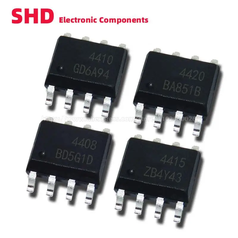 10 шт., AO4404 AO4408 AO4410 AO4412 AO4414 AO4415 AO4418 AO4419 AO4420 AO4844 SOP-8 P и N-Channel МОП-транзистор SMD IC