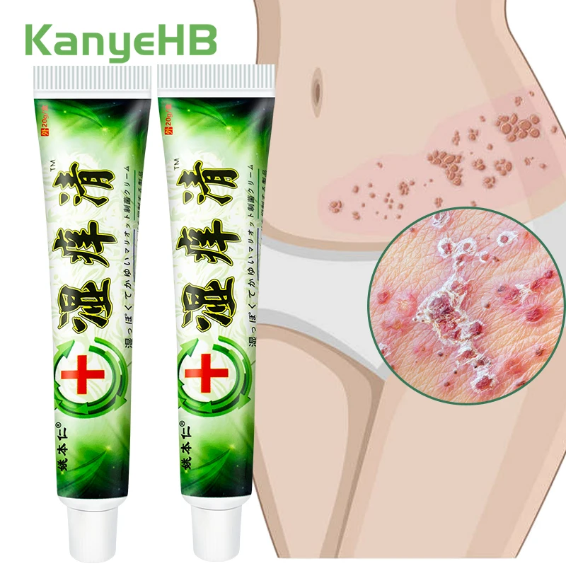 

2Pcs Psoriasi Cream Eczema Dermatitis Herpes Antibacterial Treatment Ointment Herbal Anti-itch Medical Skin Care Cream A1019