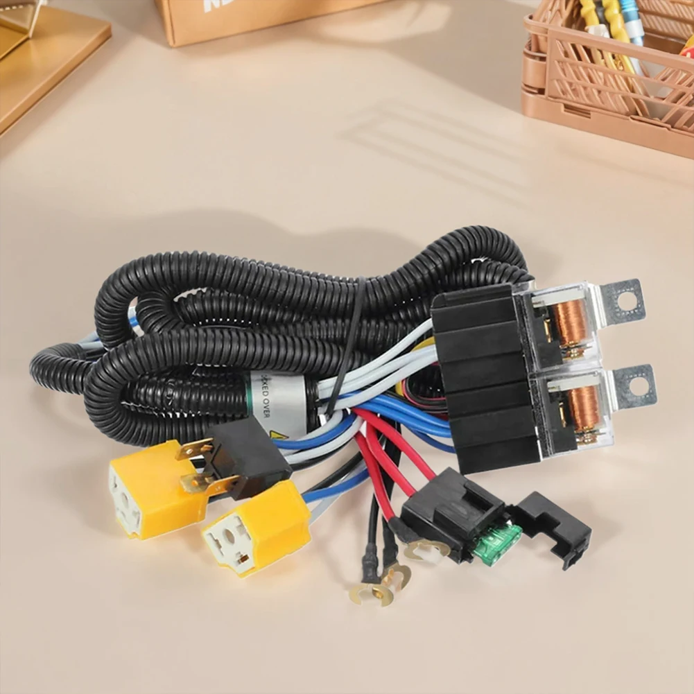 Жгут проводов реле светодиодной фары H4 H6054 7x6 5x7 для Tacoma Pickup Wrangler Cherokee