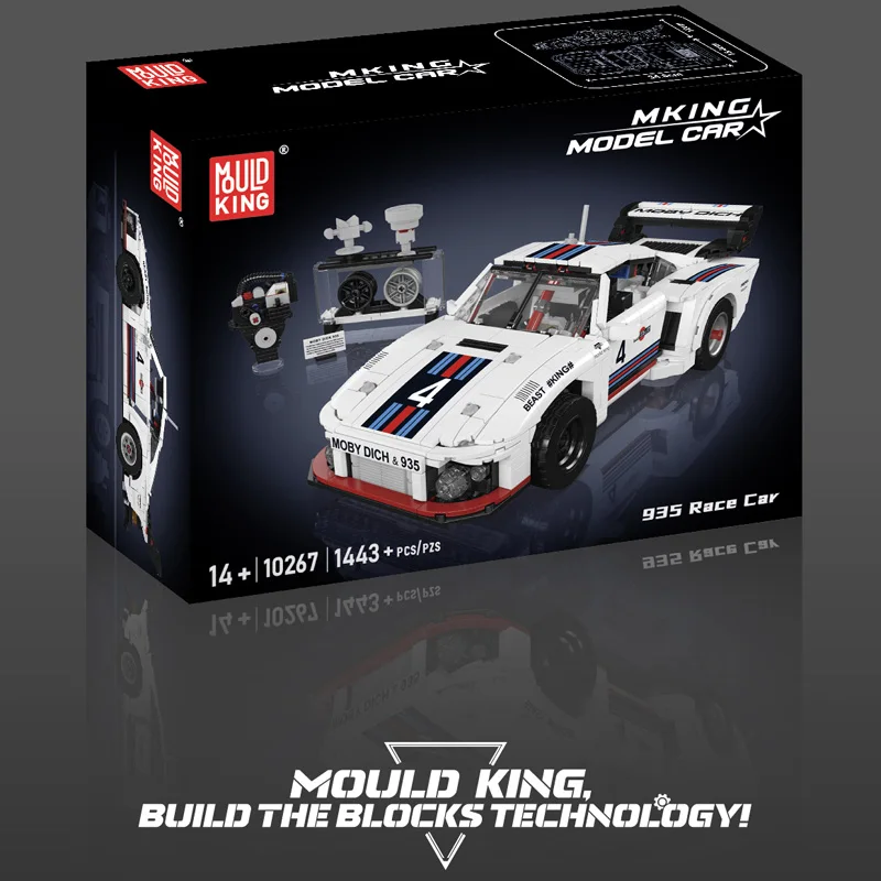 Новый конструктор Mould King MOC 935 «Гоночный автомобиль» 2026 года, 1443 детали, для взрослых, модель гоночного автомобиля для выносливостных гонок (art.: 3920dc67afe7b) - 3920dc67afe7b