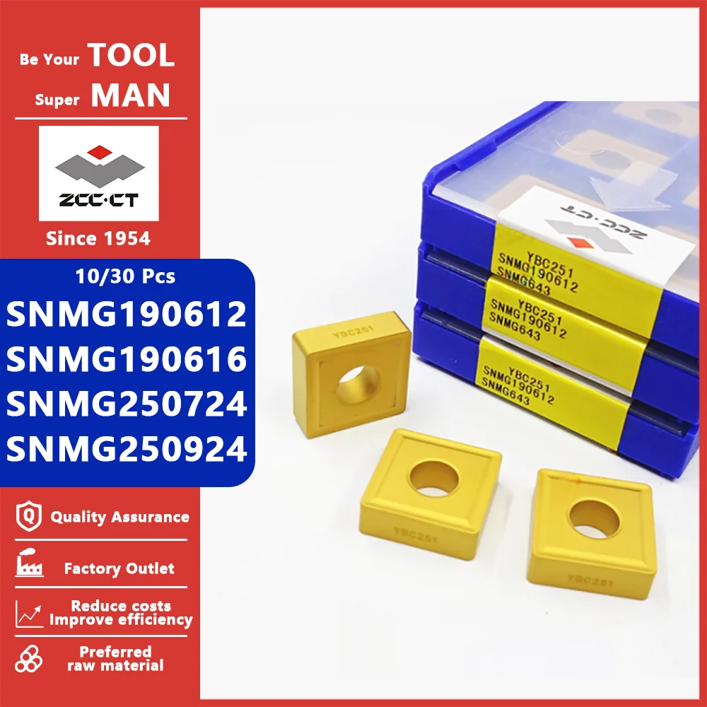 ZCCCT Original SNMG190612 SNMG190616 SNMG250724 SNMG250924 SNMG Turning Carbide Inserts Cutting Tool CNC Tools Lathe Cutter Tool