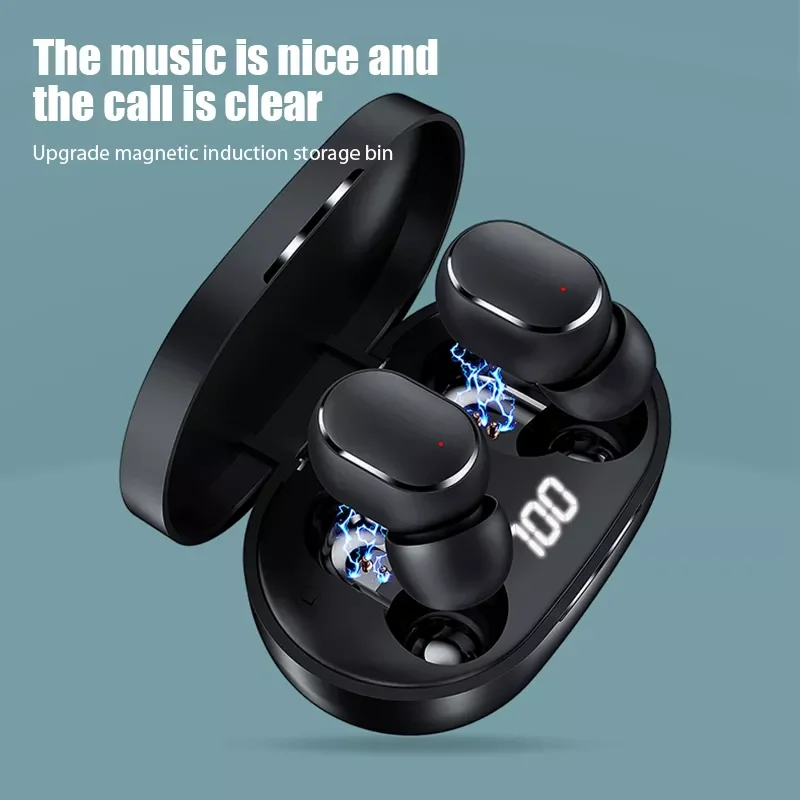 

Bluetooth Wireless Earbuds Hifi earphones Noise Cancelling Headsets With Microphone Handsfree Headphones For Xiaomi Redmi