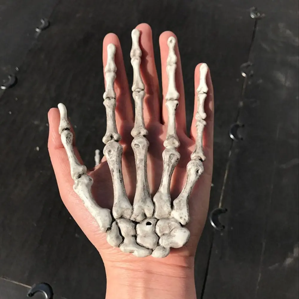 

Реалистичный каркас для рук, пластиковая ручная кость, каркас для Хэллоуина, украшение для рук в натуральную величину