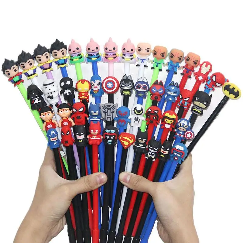 

Disney Superhero Gel Pen Spiderman Batman Dinosaur Cartoon Pen Student Writing Signature Pen Stationery Wholesale 10/20/100pcs