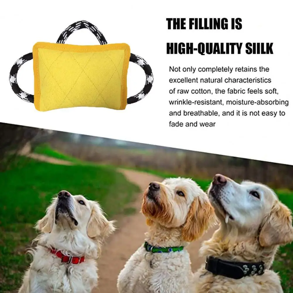 

Durable Dog Training Pillow Bite Resistant Teeth Clean Washable Pet Dog Flax Training Sleeve Toy