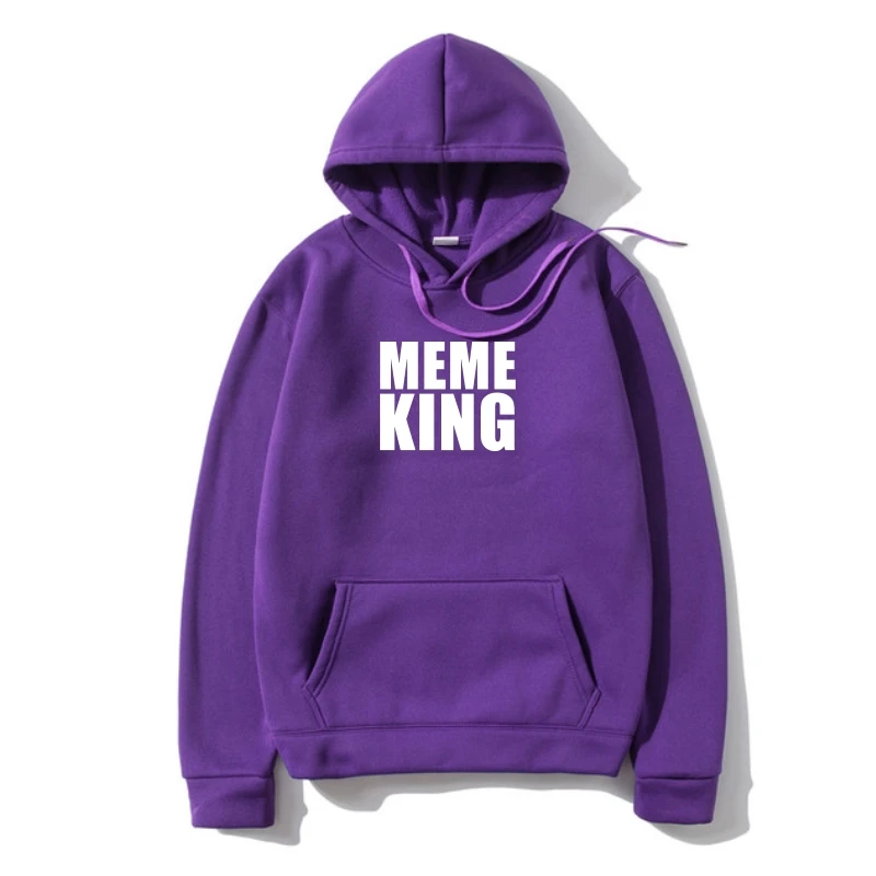 

Hoodi Meme King Meme Funny Joke Comedy Interne Lover Mens Womens Kids Outerwear Plus Autumn Sweatshir Hoody