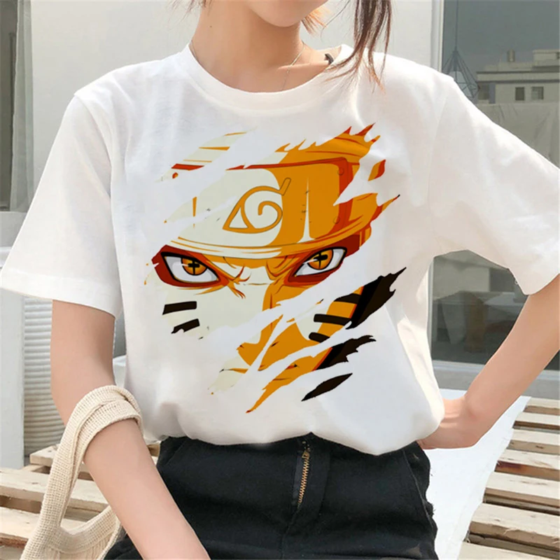 Футболка Bandai мужская с японским аниме Наруто мультяшный Графический Топ в стиле