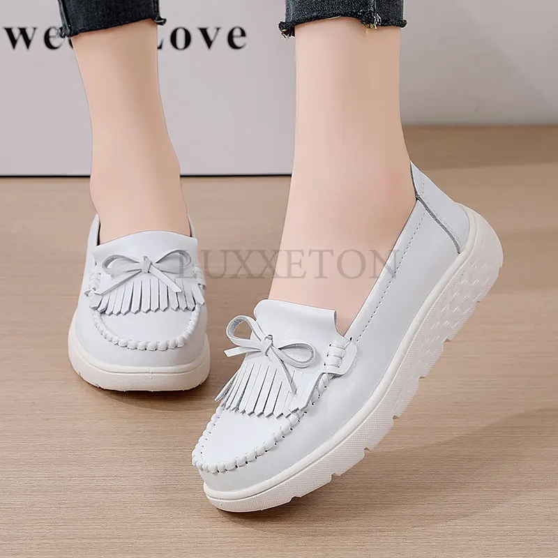 Genuine Leather Tenis MujerNew Arrived Women Tennis Shoes Ladies Sneaker Female Fitness Sport Shoes Outdoor Walking Shoes
