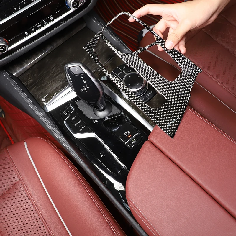 Для 2018-2022 BMW 5 серии G30 мягкое углеродное волокно Стайлинг автомобиля центр