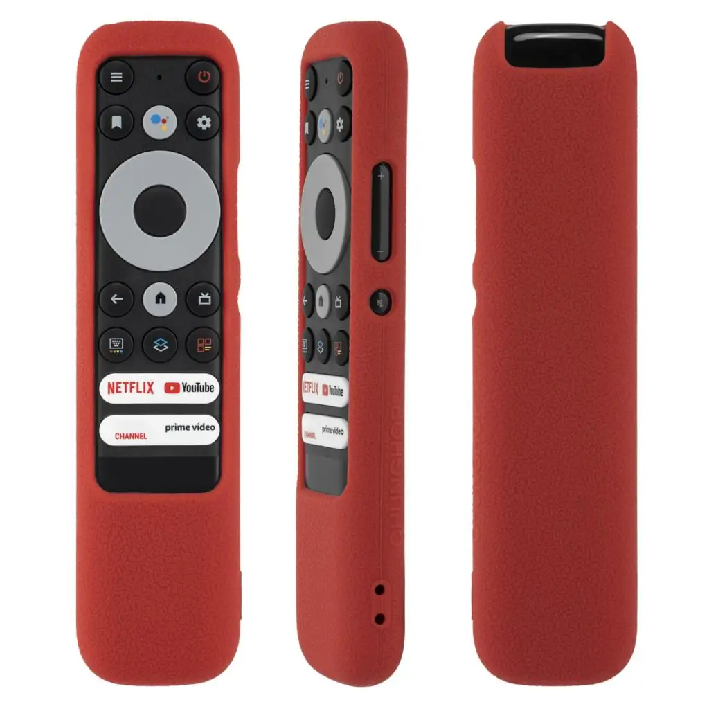 

Чехлы для пультов дистанционного управления TCL RC902N FMR1 TV, противоскользящие Противоударные Защитные Силиконовые чехлы с ремешком