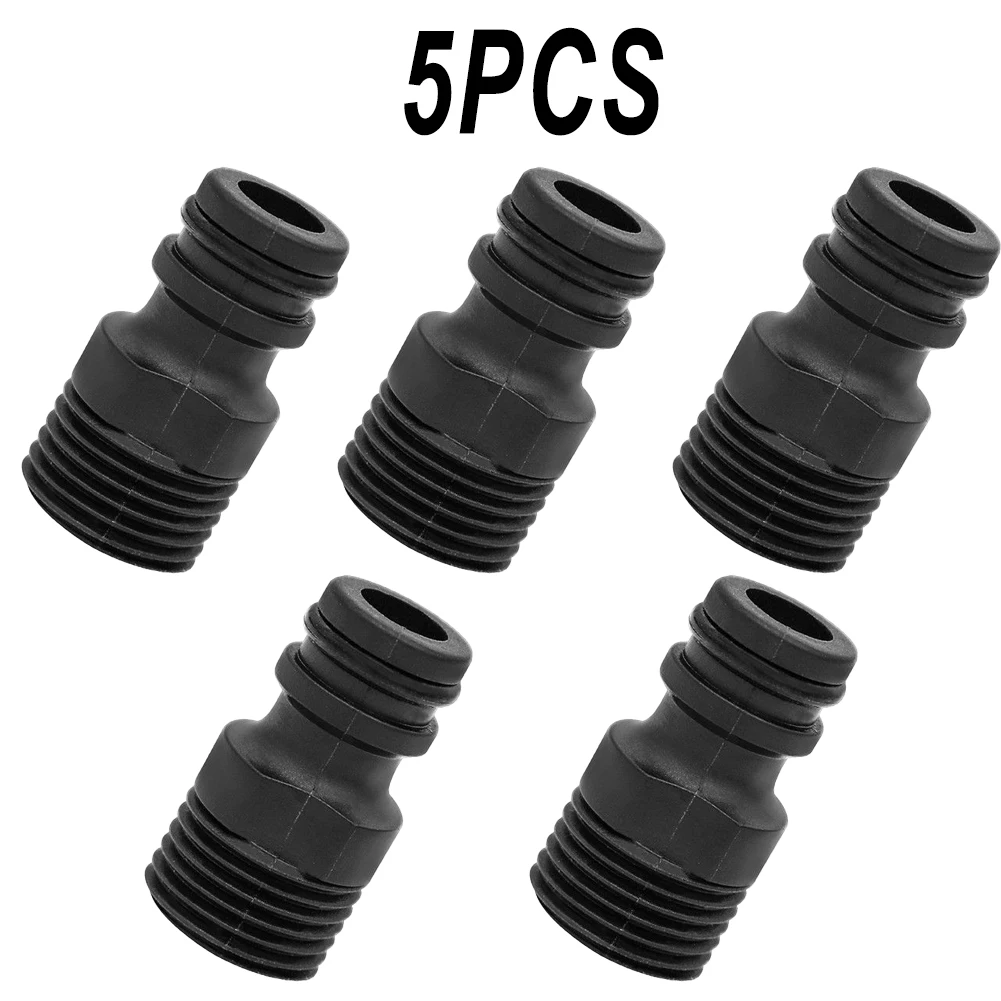 

5PCS 1/2"BSP Threaded Faucet Adapter External 4-point Threaded Joint Garden Water Pipe Quick Coupling Garden Tools Parts