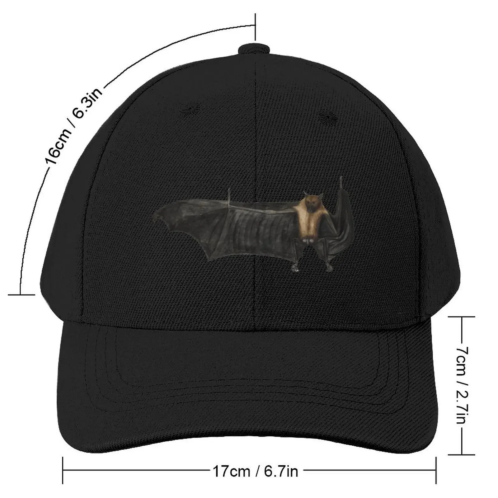 Бейсбольная кепка с большой индийской фруктовой летучей мышью винтажная шляпа