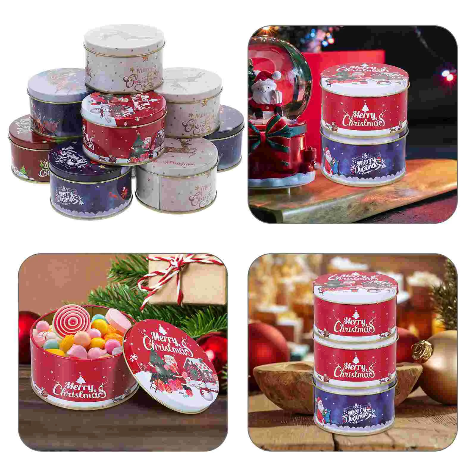 12 шт. рождественская банка для конфет подарочные коробки с фруктами смешанная
