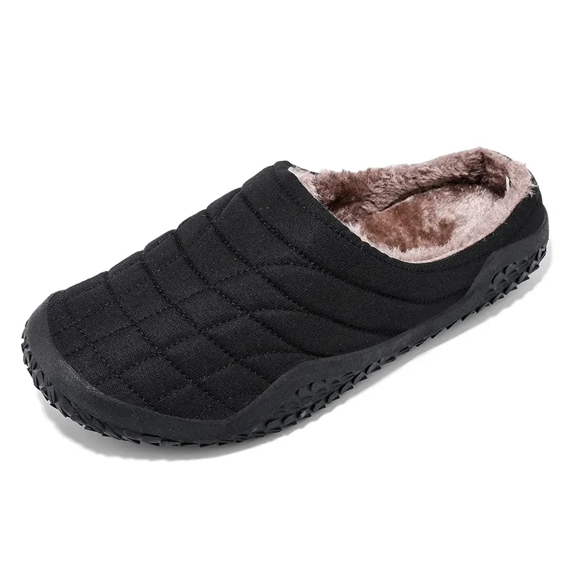 

DAFENP New Warm Slippers House Men's Winter Shoes Soft Man Home Slippers Cotton Shoes Warm Anti-skid Women Slippers High Quality