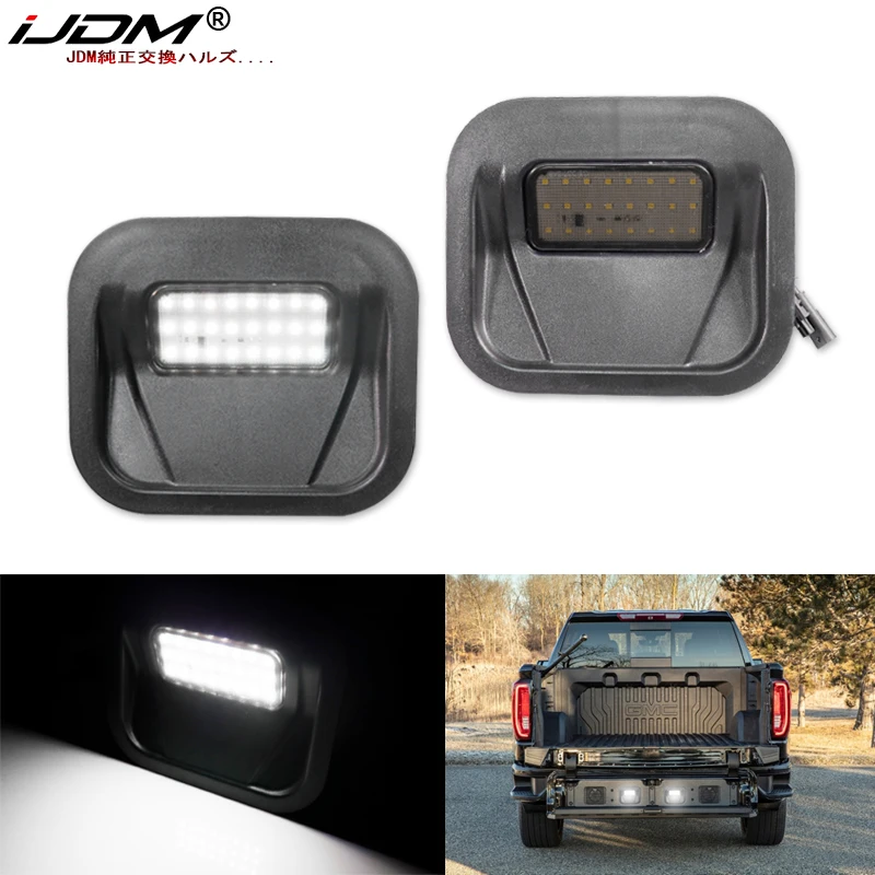 2Pcs Canbus LED Truck Bed Step Lights For 19-21 GMC Sierra 1500 & 2020-2021 GMC Sierra 2500HD | 3500HD Car-Styling Number Lamp