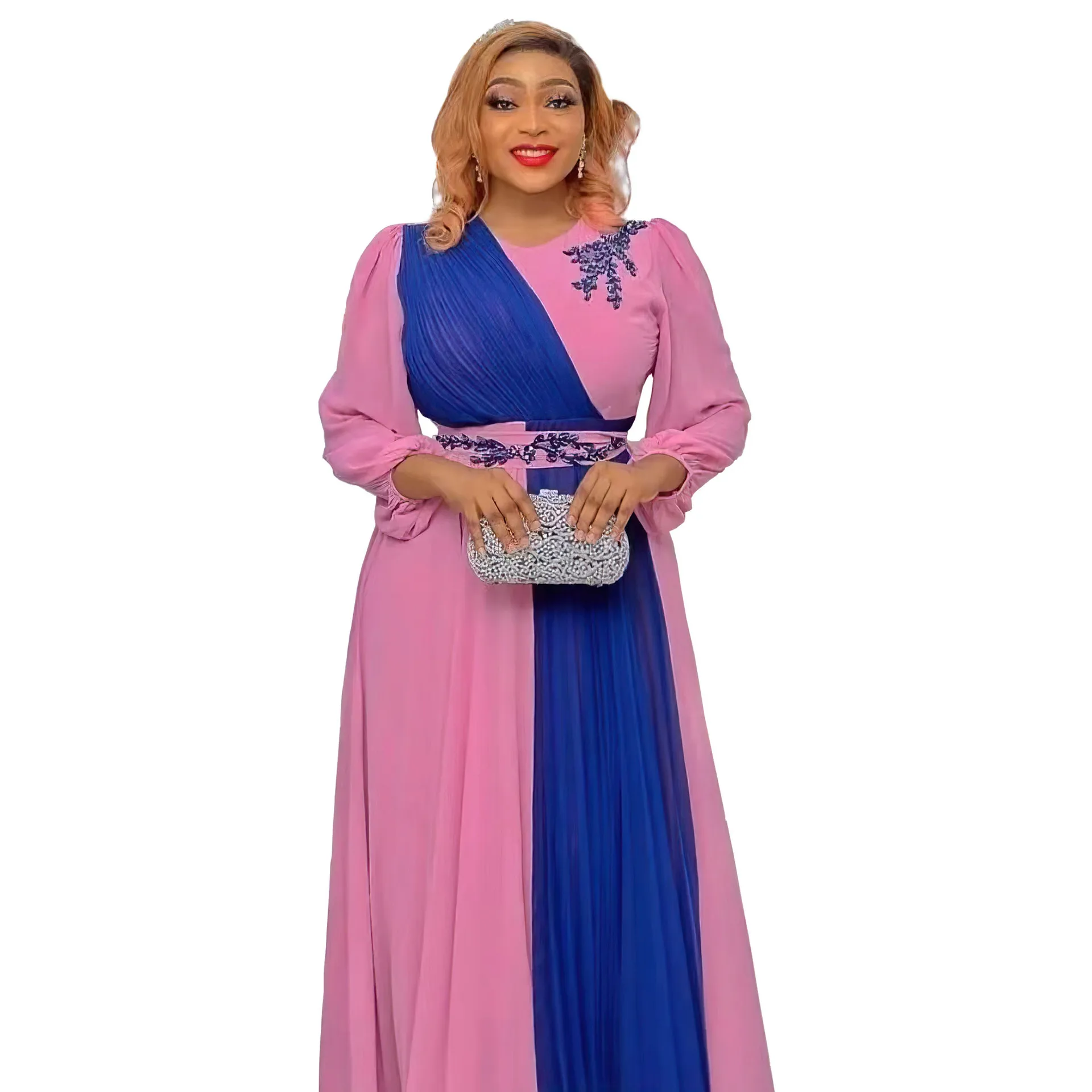 New Muslim Women's Fashion Party Dresses Abaya Stylish Chiffon Fabrics Long Dress Size XL XXL XXXL  muslim dresses