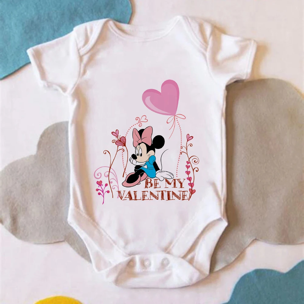 

White Baby Onesie Disney Hot Sell New Minnie Y2k Graphic Exquisite 0-24M Size Girl Boy Romper Comfy Hot Unisex Dropship Trend