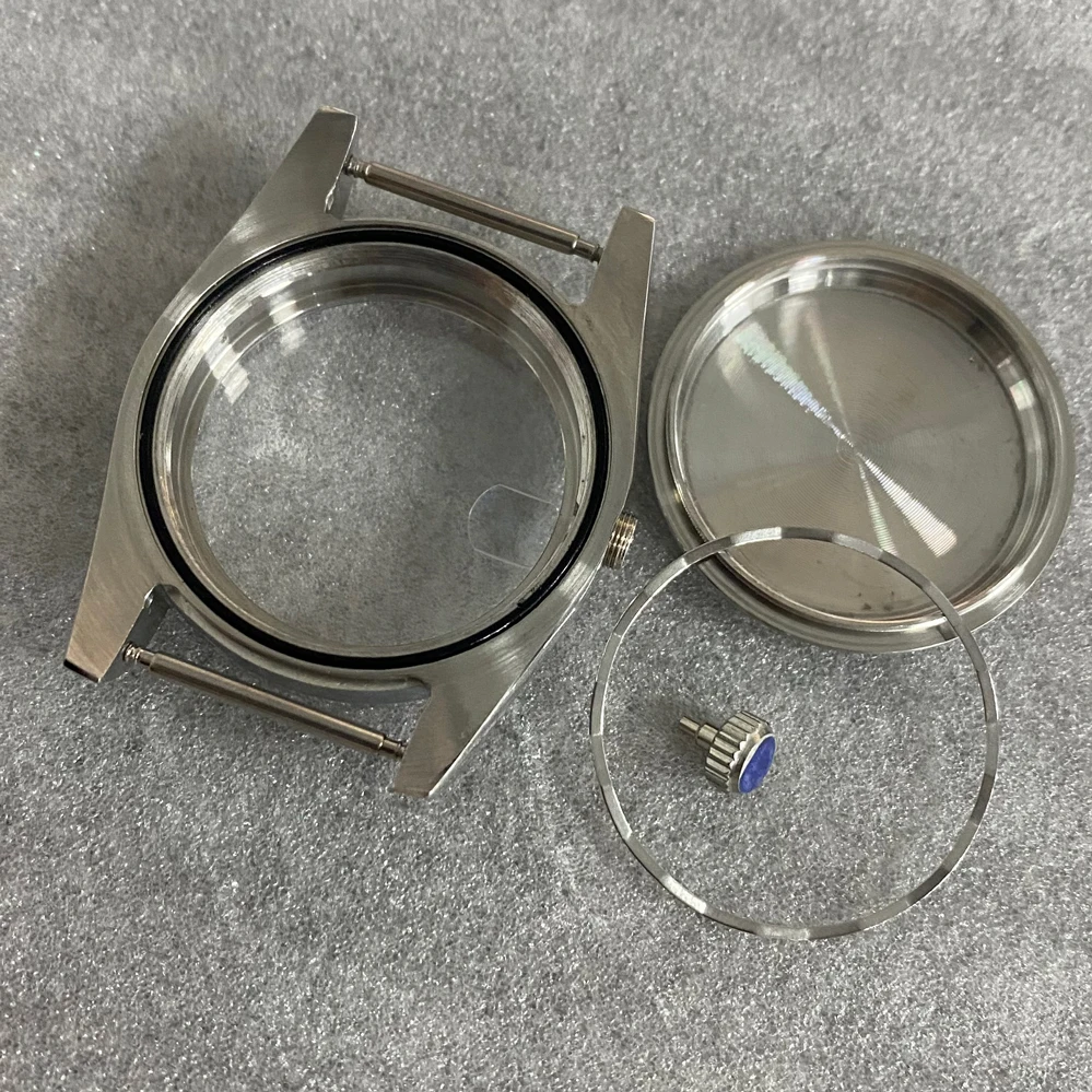 36mm Dog Tooth Ring Case Sapphire Glass Stainless Steel Case For NH35/36 Movement