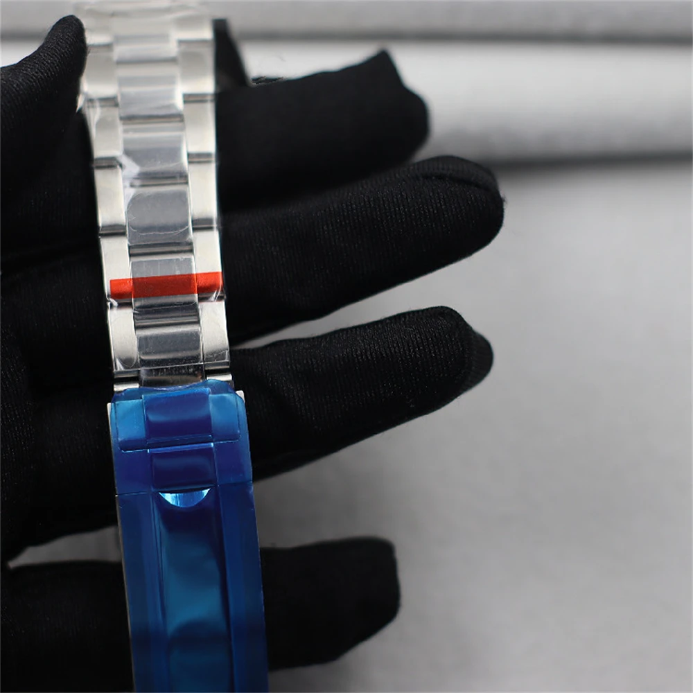 41mm Multi-functional Chronograph Case Diving Waterproof Watch Case 316L Steel Case Strap Accessories for VK63 Movement