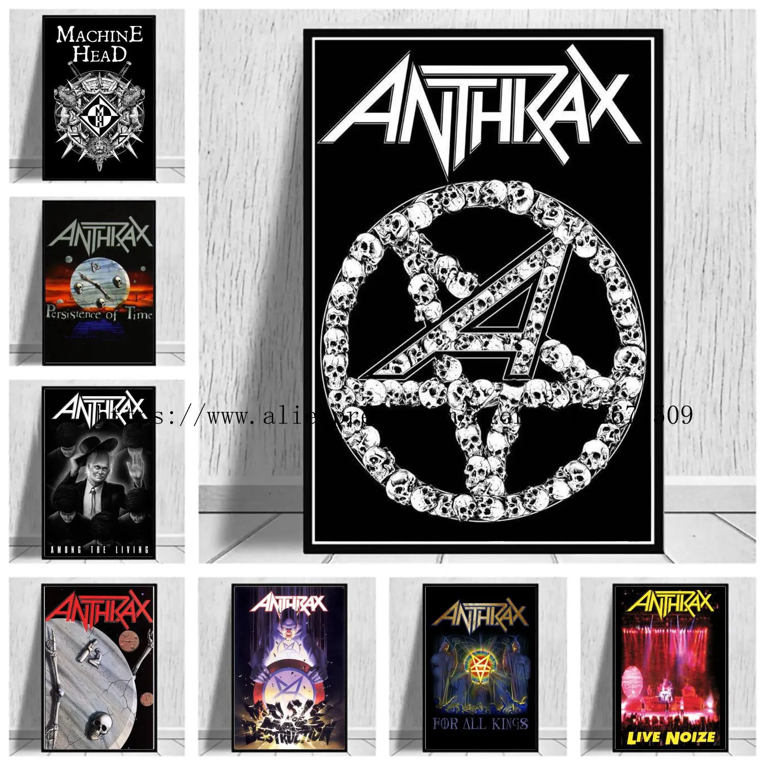 

Anthrax Posters Canvas Painting Posters and Prints Wall Art Picture Home Living Room Decor