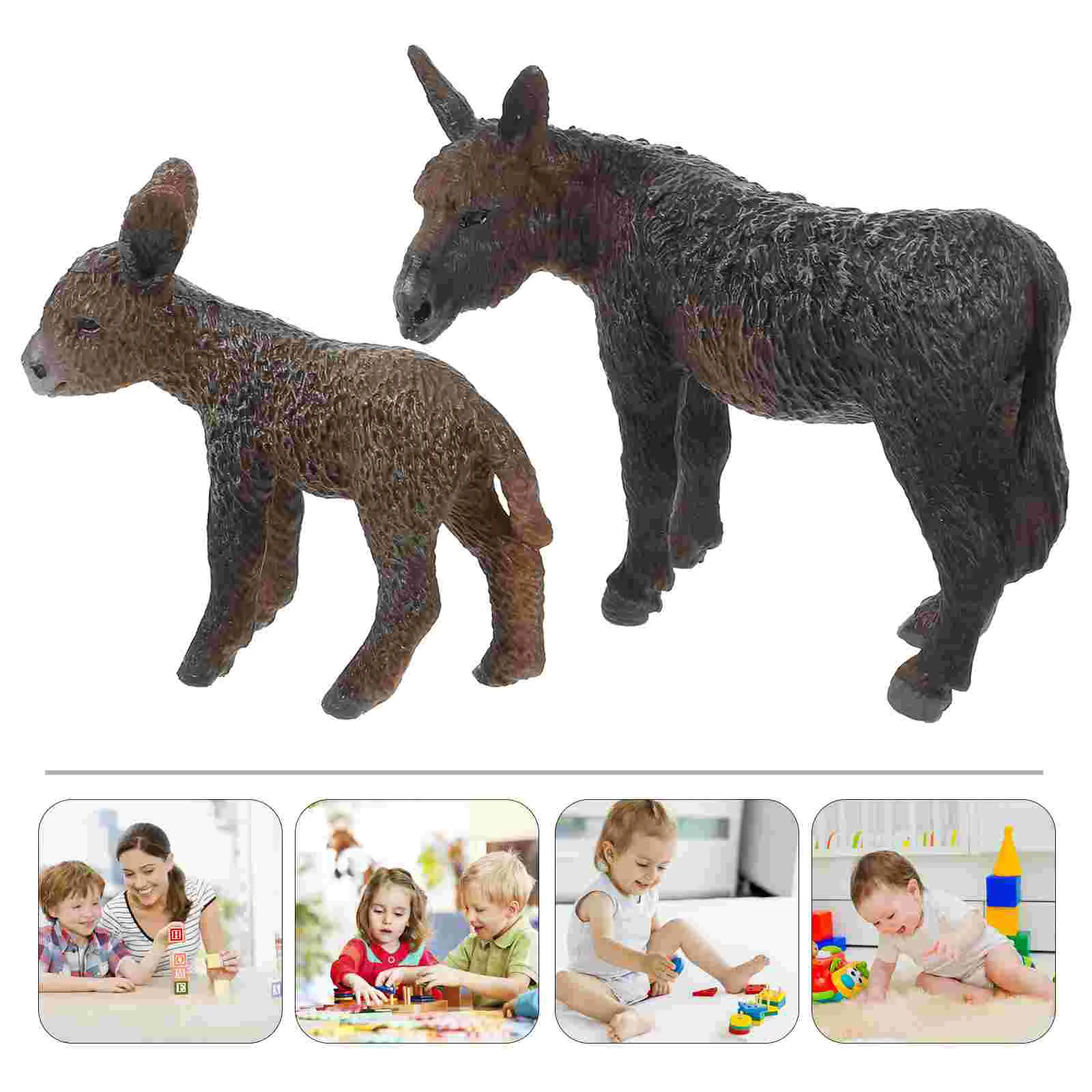

Donkey Decorations The Home Animal Model Ornament Education Simulated Figures Standing Toy Statue Kids Ornaments
