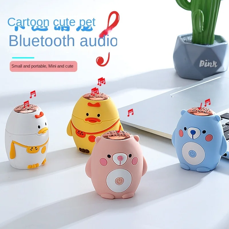 

Беспроводная Bluetooth-Колонка TWS, миниатюрная портативная Милая мультяшная портативная музыкальная колонка с небольшим звуком, креативный муз...