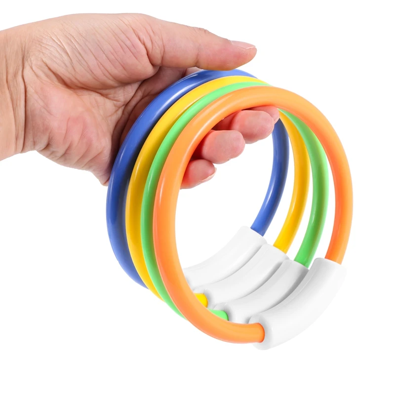 Кольцо для дайвинга s плавательный бассейн игрушечные кольца 4 комплект игрушек для детей