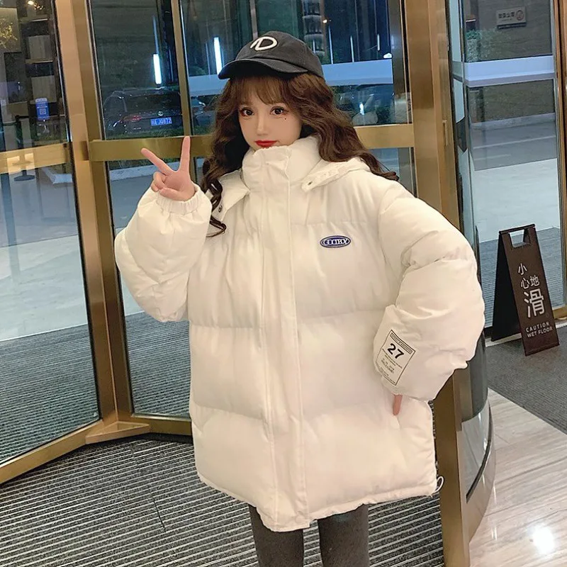 Women Warm Thick Cotton Down Jacket Coat Winter Solid Jacket Long Hooded Parka Female Casual Long Winter Coat Women Clothing New