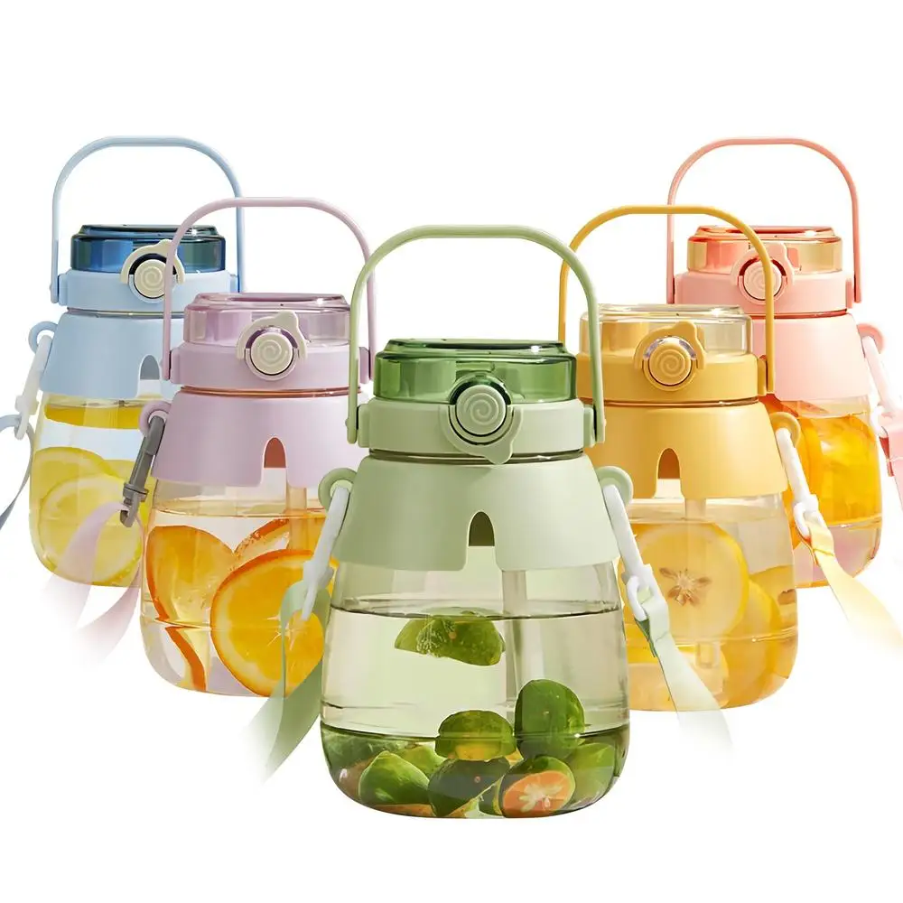 Спортивная бутылка для воды 1300 мл летняя чашка живота женская детская