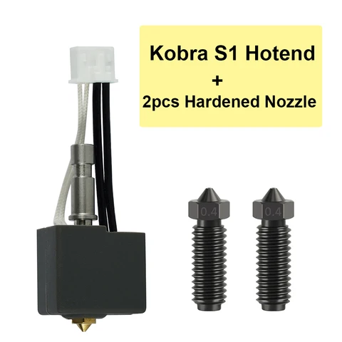 1/2 комплекта Hotend для 3D-принтера Anycubic Kobra S1, печатающая головка J-образной головки для Kobra S1 Combo S1C, латунная насадка из твердой стали с горячим концом