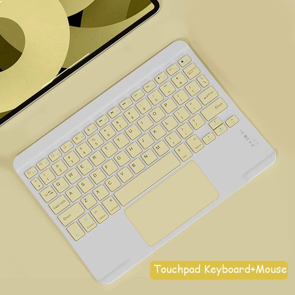

Bezprzewodowa klawiatura Bluetooth z touchpadem mysz rosyjska portugalska hiszpańska klawiatura do tabletów/Xiaomi Pad iPad Best
