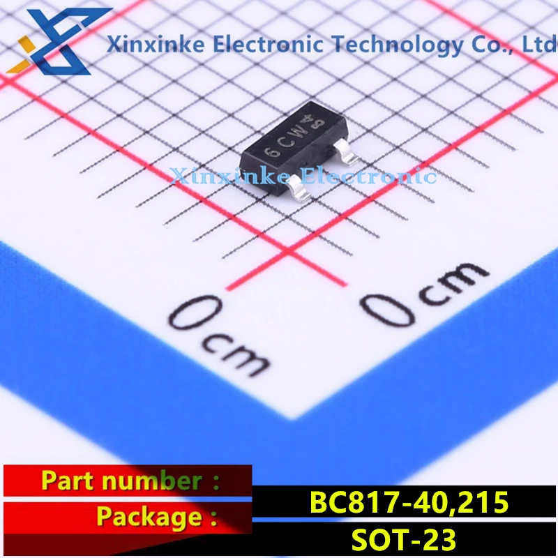 

50PCS BC817-40,215 SOT-23 45V 500mA SMD Transistor