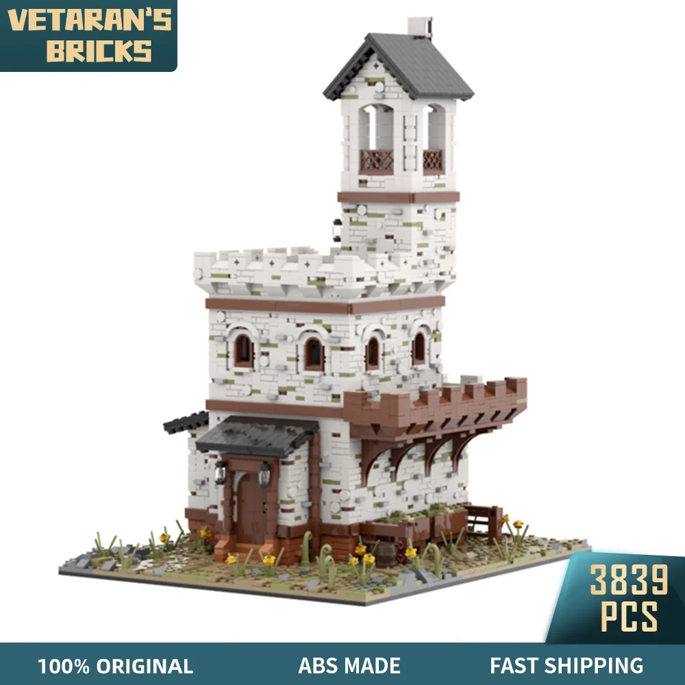 

MOC English Fort Castle Medieval Lord Fortress Watchtower City Building Blocks Constructor Bricks Children Toys for Boys Gift