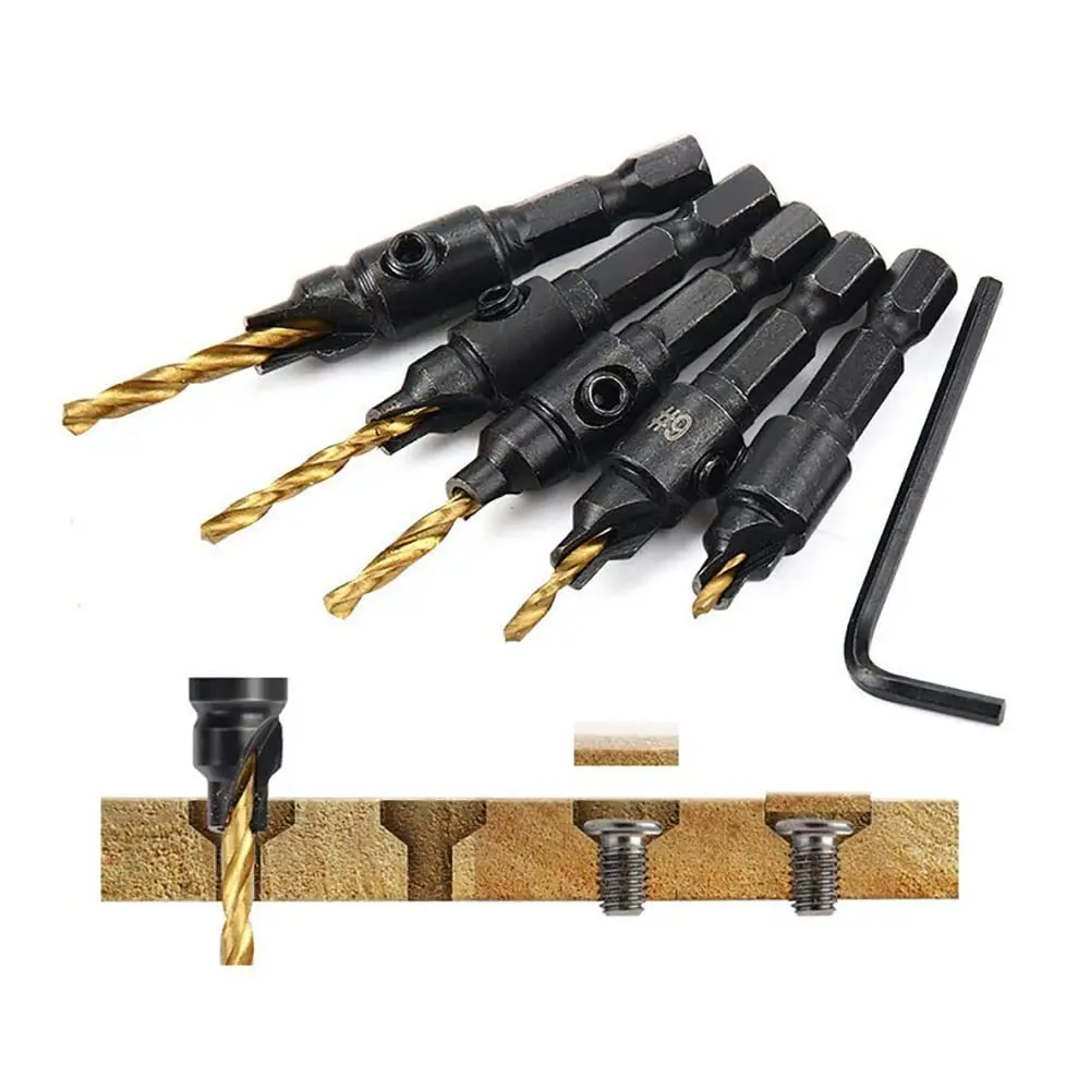 Деревообрабатывающие фаски сверлильные инструменты набор сверл с заглушкой по