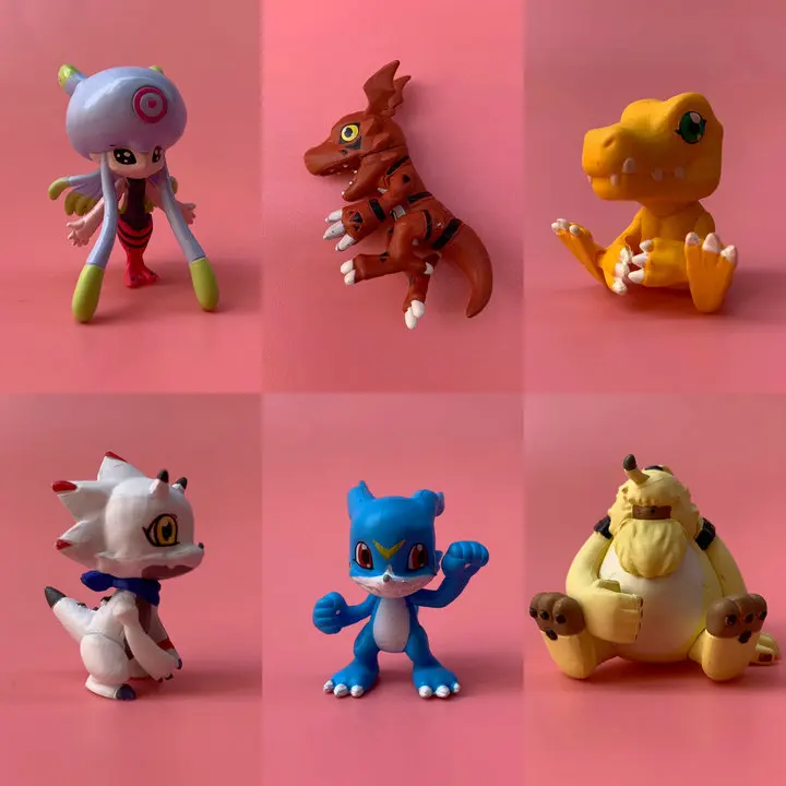 

Genuine Bulk Pack Digimon Adventure Guilmon V-Mon Agumon Doll Gifts Toy Model Anime Figures Collect Ornaments