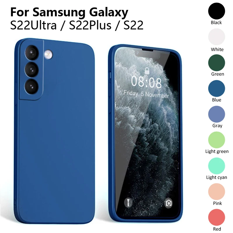 

Luxury Fashion Shockproof Liquid Silicone Soft Phone Back Cover Case for Samsung Galaxy S22 S22 Plus S22 Ultra Case