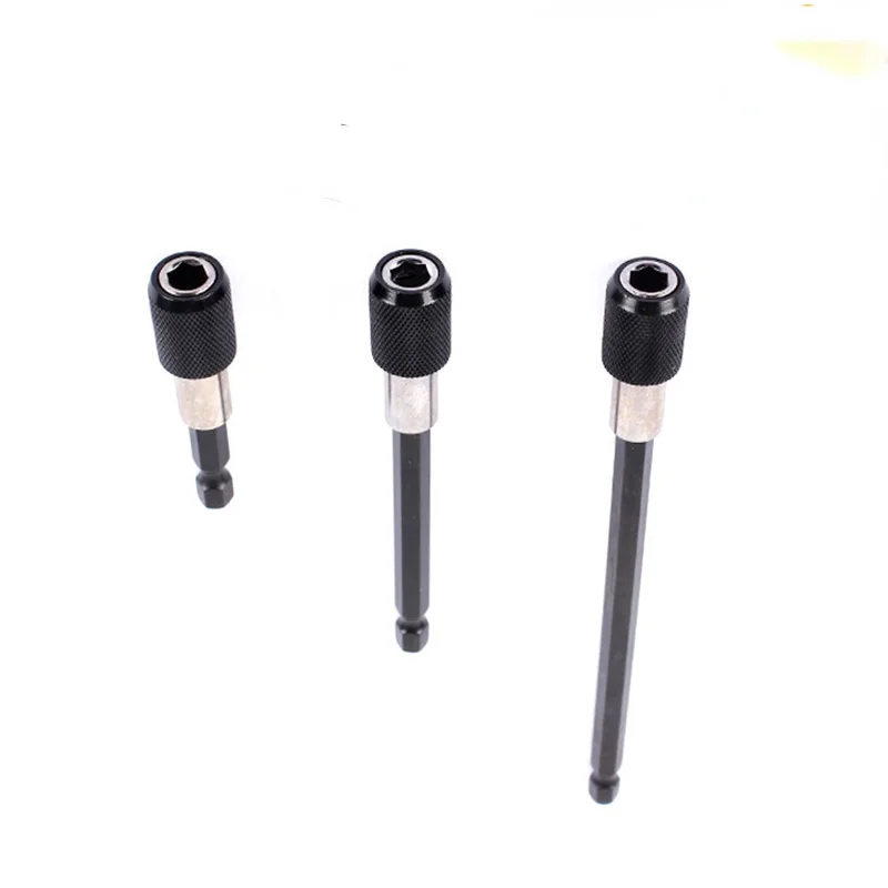 

1pcs Hexagonal handle quick Release release self-locking Screwdriver Magnetic Bit batch head rod extension rod bit 60 100 150mm