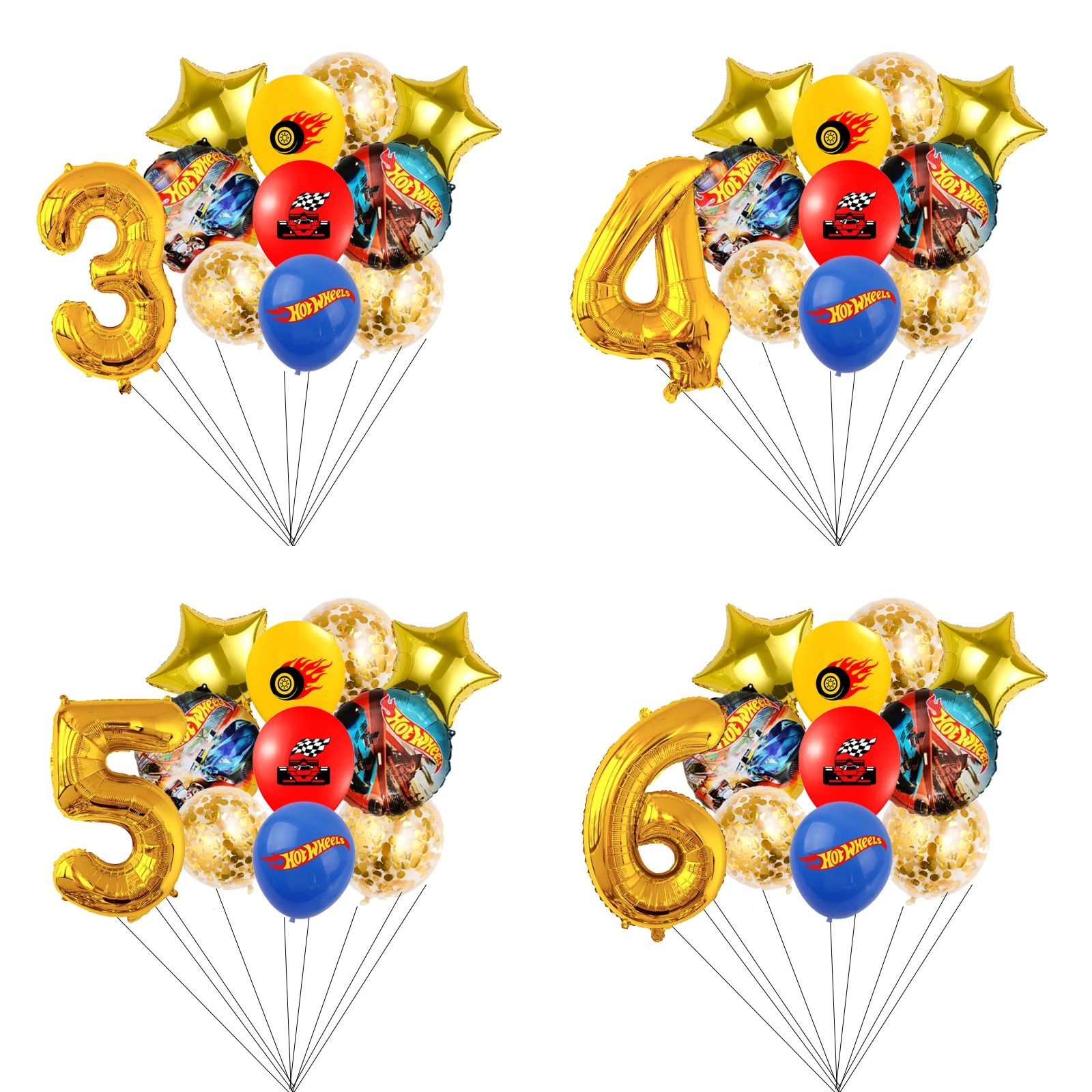 Горячие колеса воздушный шар Гоночная машина телефон колесо шарик в клетку